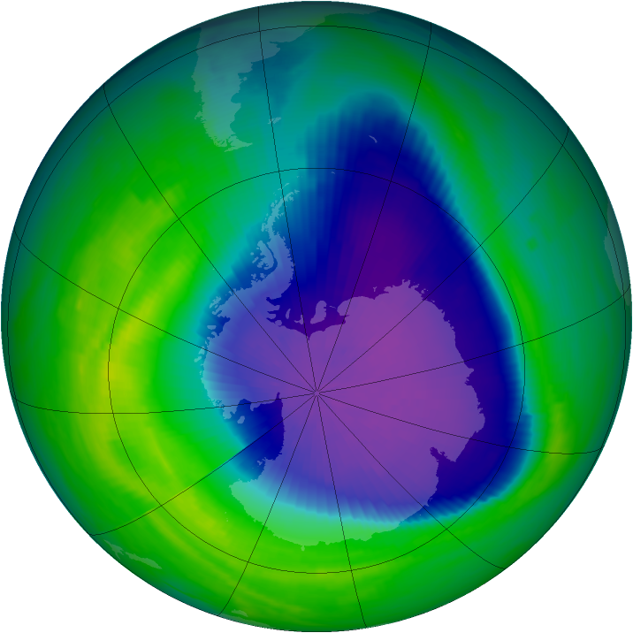 Ozone Map 1992-10-09